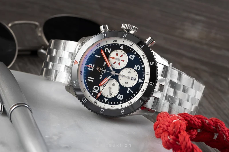 Breitling Super Avi chronograph steel automatic men's watch YB04451A1B1A1 LP: 11850EUR [2603665]