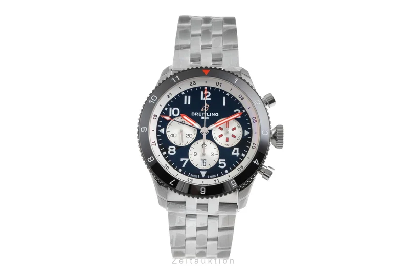 Breitling Super Avi chronograph steel automatic men's watch YB04451A1B1A1 LP: 11850EUR [2603665]
