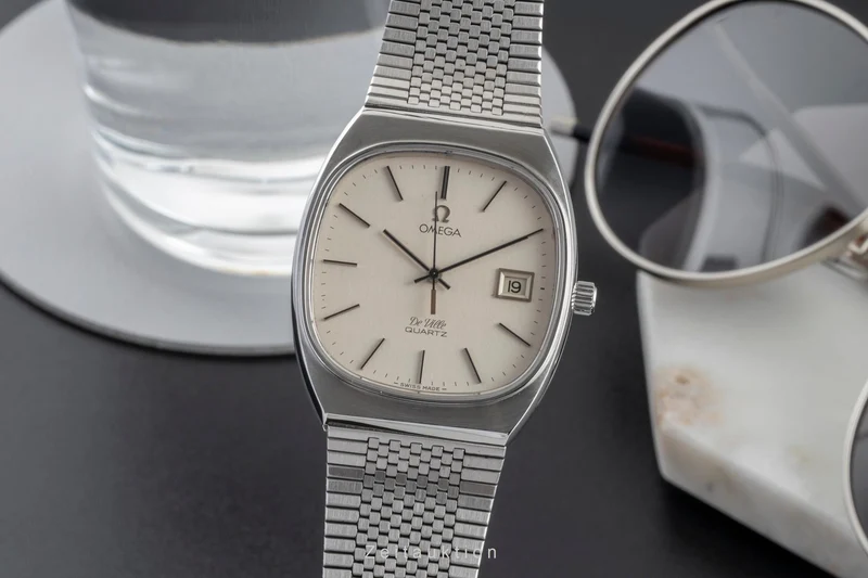 Omega De Ville steel quartz men's watch 192.0035 / 392.0006 Vintage [2601877]