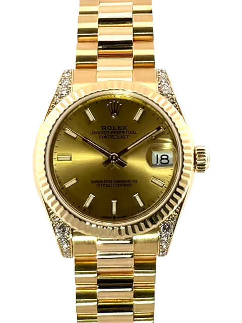 Rolex Datejust 31 Gelbgold 178238 Champagner