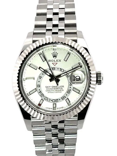 Rolex Sky-Dweller 336934 Weiß Jubile-Band
