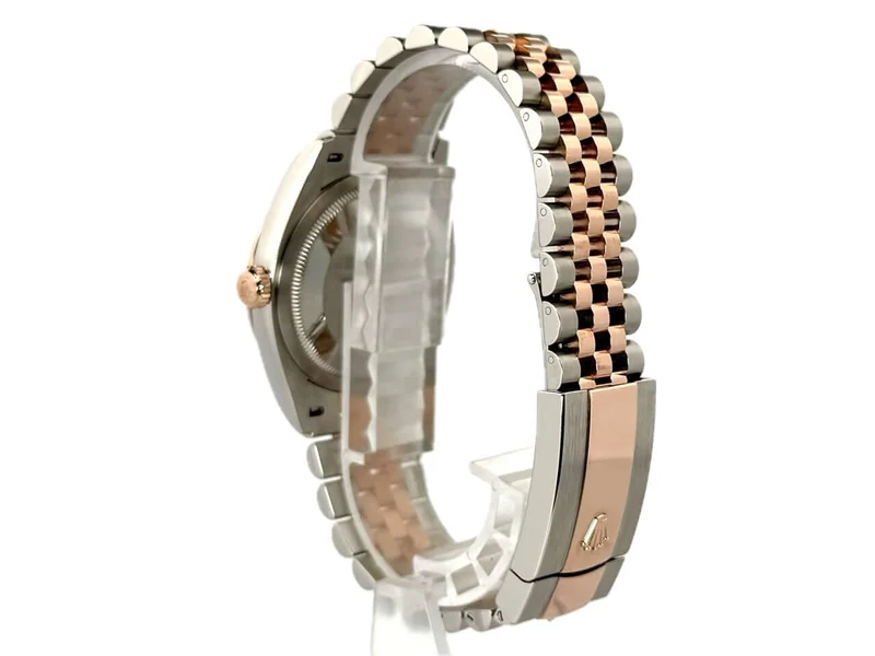 Rolex Datejust 36 Oystersteel Everose-Gold 126231 Grau Riffel Diamant Jubile-Band