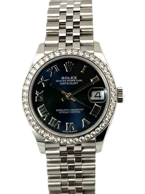 Rolex Datejust 31 Ref. 278384RBR Blau Römisch Jubile-Band
