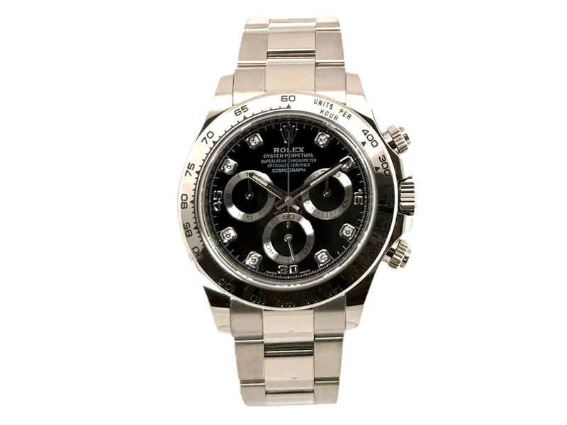 Rolex Cosmograph Daytona 116509 Weißgold Schwarz Diamant