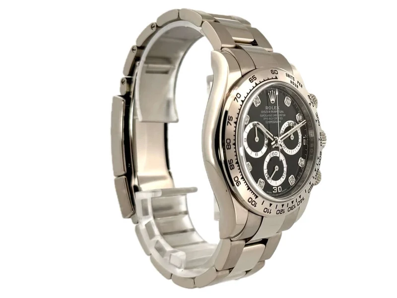 Rolex Cosmograph Daytona 116509 Weißgold Schwarz Diamant