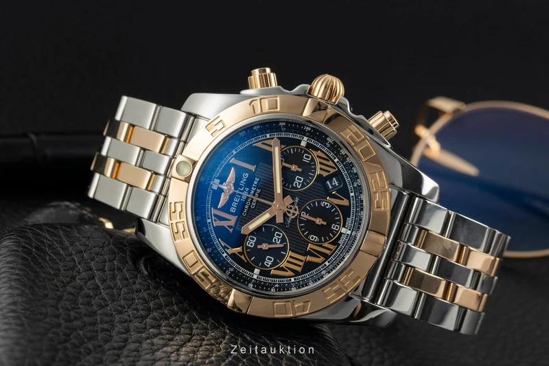 Breitling Chronomat chronograph steel / gold automatic men's watch CB0110 [2603552]