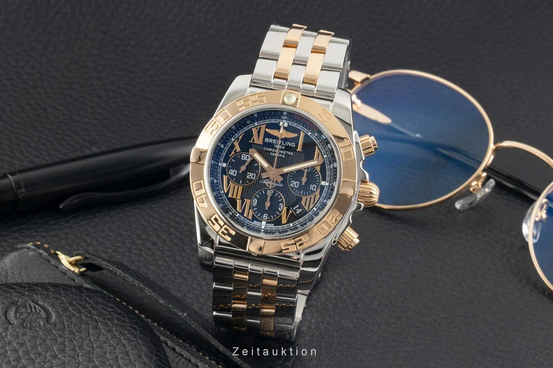 Breitling Chronomat chronograph steel / gold automatic men's watch CB0110 [2603552]