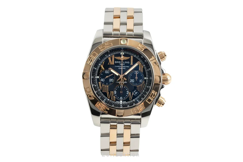 Breitling Chronomat chronograph steel / gold automatic men's watch CB0110 [2603552]