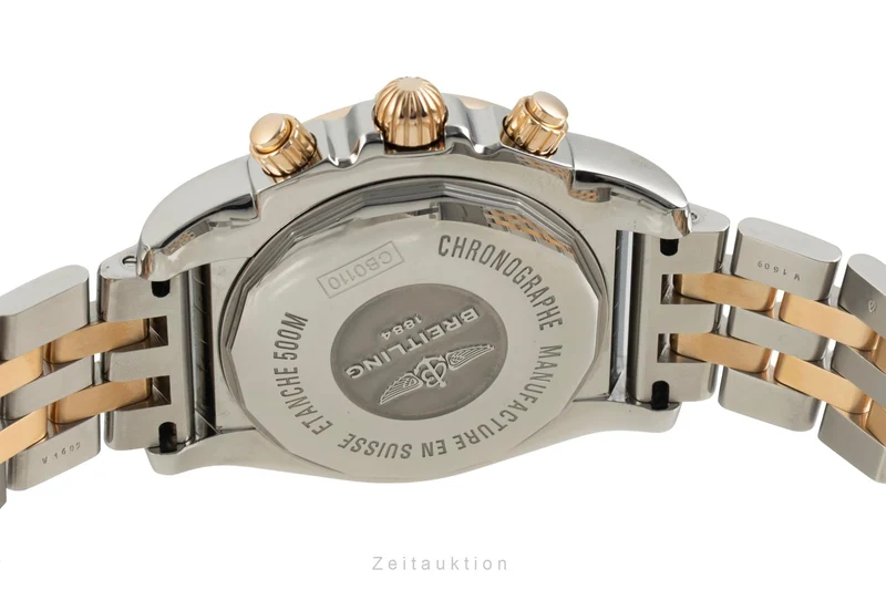 Breitling Chronomat chronograph steel / gold automatic men's watch CB0110 [2603552]