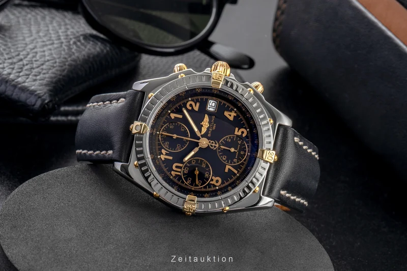 Breitling Chronomat chronograph gilt / steel automatic men's watch B13050.1 [2603421]