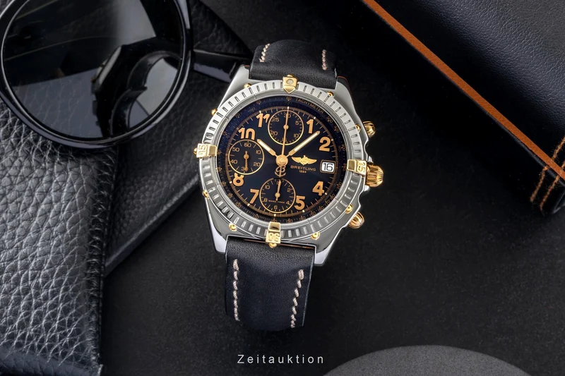 Breitling Chronomat chronograph gilt / steel automatic men's watch B13050.1 [2603421]
