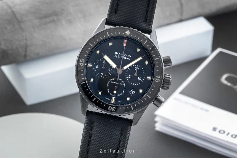 Blancpain Fifty Fathoms chronograph ceramic automatic men's watch 5200-0130-B52A LP: 19750EUR [2603564]