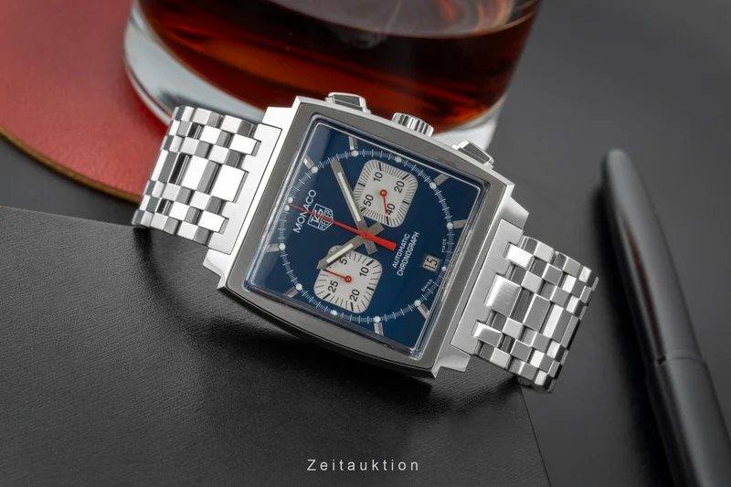 Tag Heuer Monaco chronograph steel automatic men's watch CW2113-0 [2603221]