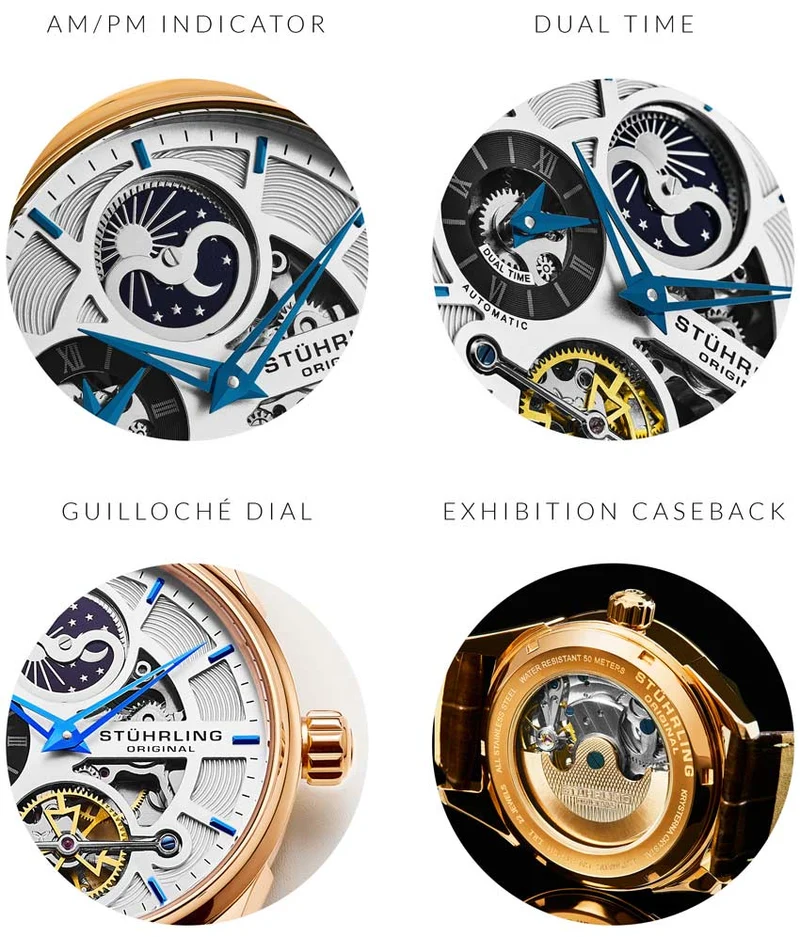 Stührling Special Reserve 3918 Automatic 43mm Skeleton