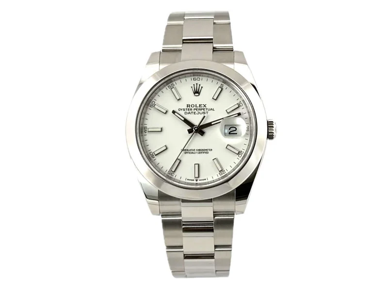 Rolex Datejust 41 Edelstahl 126300 Weiß