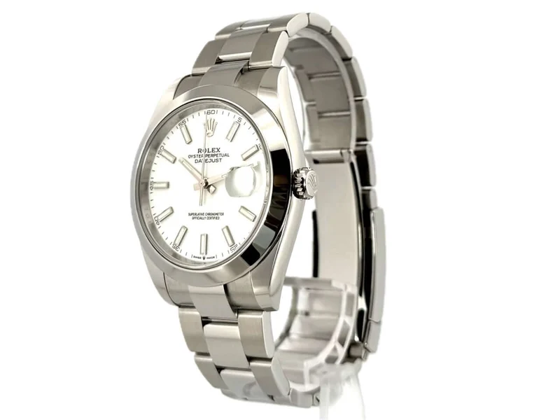 Rolex Datejust 41 Edelstahl 126300 Weiß