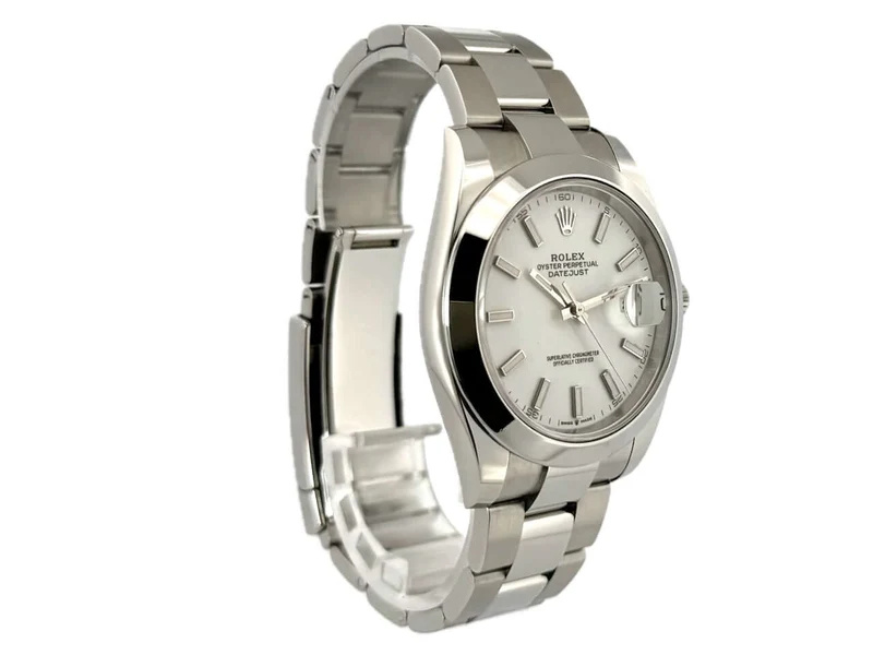 Rolex Datejust 41 Edelstahl 126300 Weiß