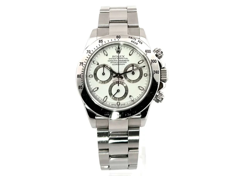 Rolex Daytona Edelstahl 116520 Weiß
