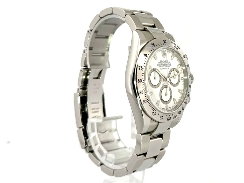 Rolex Daytona Edelstahl 116520 Weiß