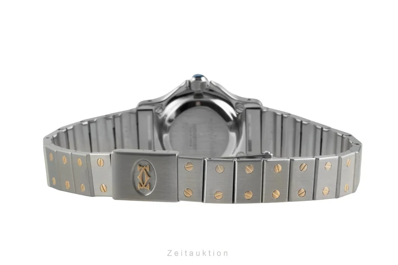 Cartier Santos steel / gold automatic women's watch 0907 [2601757]