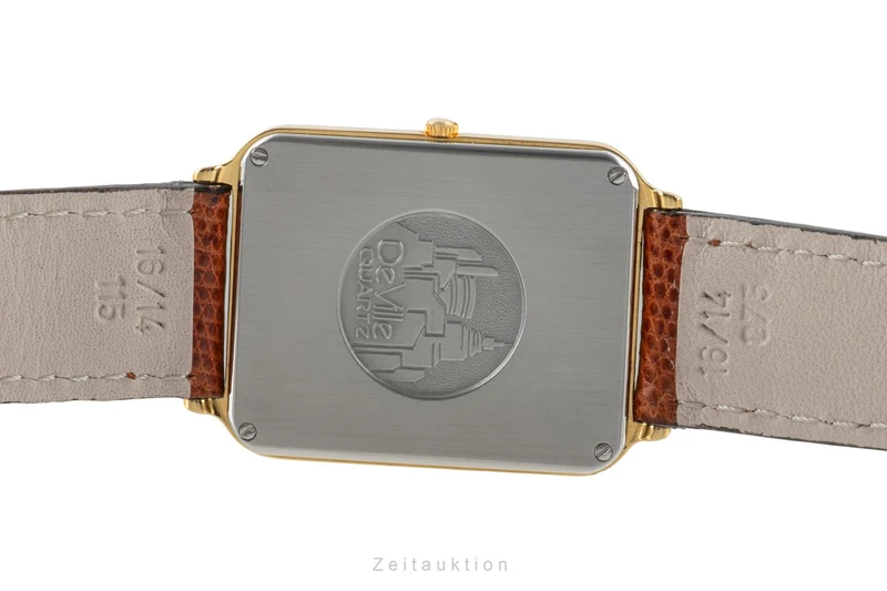 Omega De Ville gold-plated quartz unisex 195.0042 Vintage [2603030]