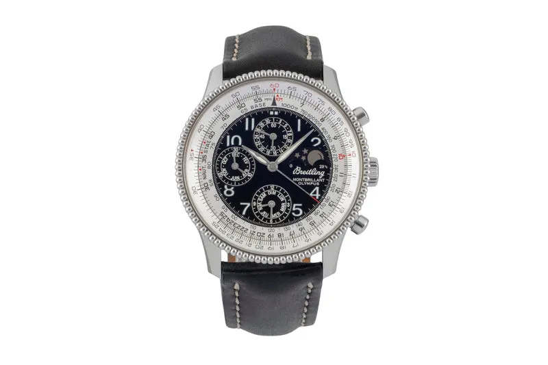 Breitling Montbrillant chronograph steel automatic men's watch A19350 [2600553]