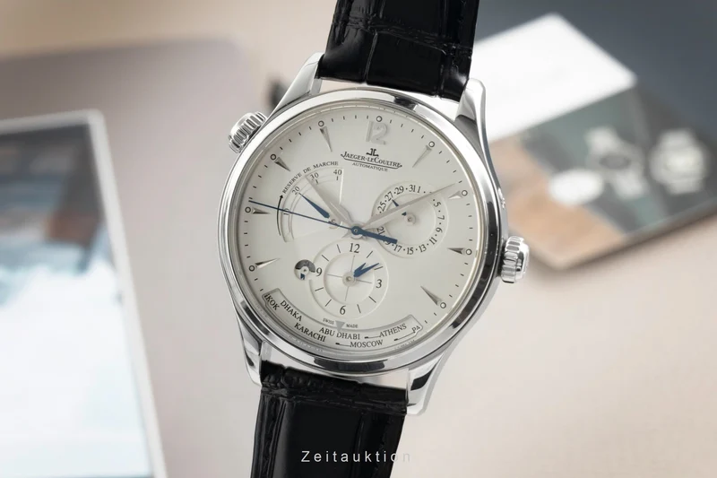 Jaeger LeCoultre Master Geographic steel automatic men's watch Q1428421, 176.8.29.S [2603737]