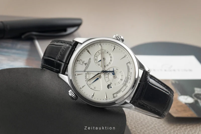 Jaeger LeCoultre Master Geographic steel automatic men's watch Q1428421, 176.8.29.S [2603737]