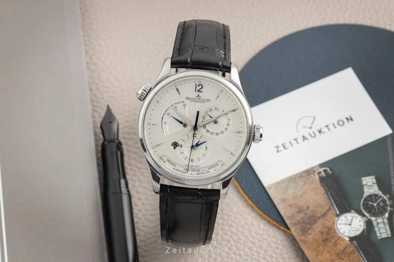 Jaeger LeCoultre Master Geographic steel automatic men's watch Q1428421, 176.8.29.S [2603737]