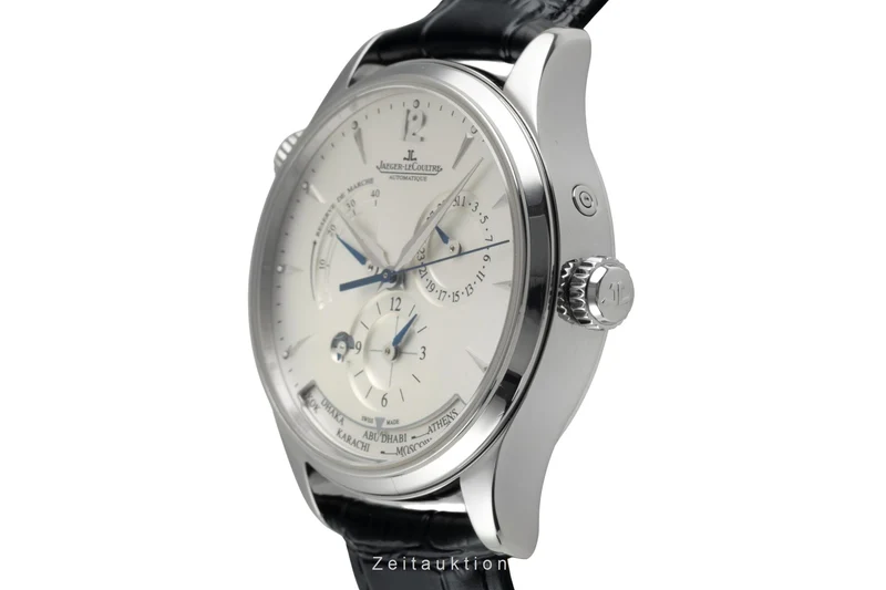 Jaeger LeCoultre Master Geographic steel automatic men's watch Q1428421, 176.8.29.S [2603737]