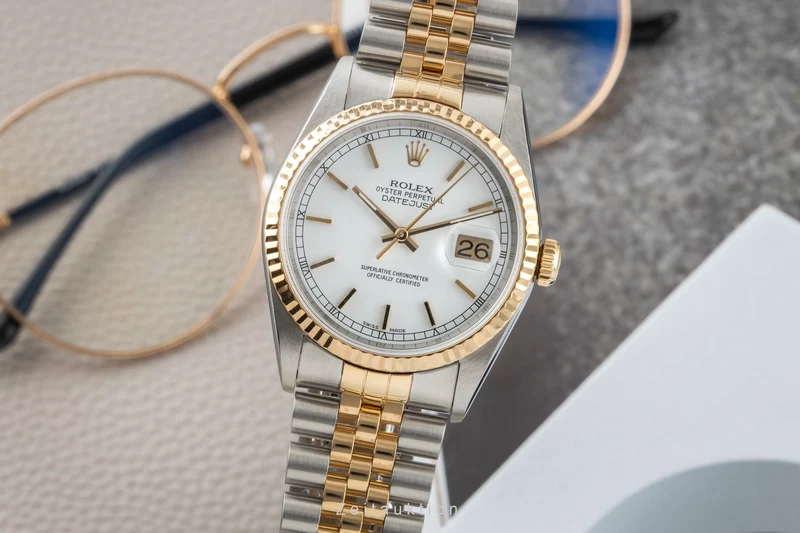 Rolex Datejust steel / gold automatic men's watch 16233 [2603534]