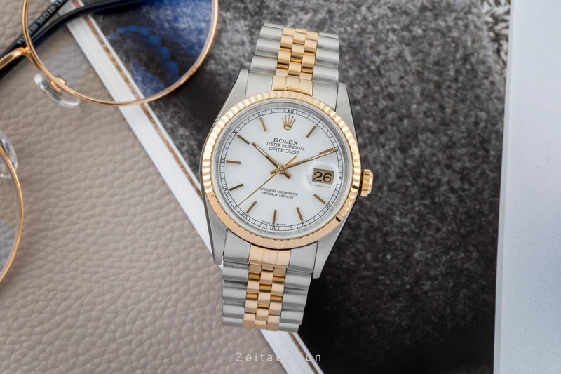 Rolex Datejust steel / gold automatic men's watch 16233 [2603534]