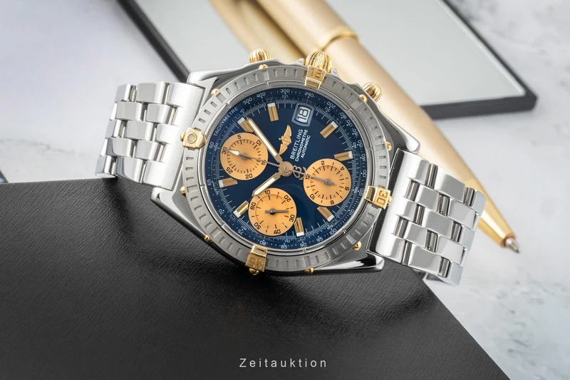 Breitling Chronomat chronograph steel / gold automatic men's watch B13352 [2603218]