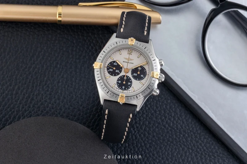 Breitling Callisto chronograph gilt / steel manual winding men's watch 80520N [2603467]
