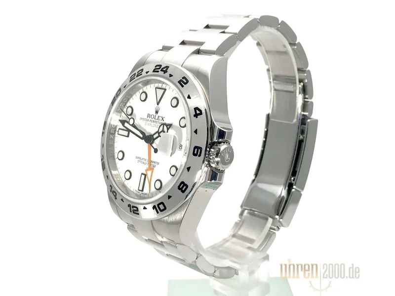 Rolex Explorer II 42 Edelstahl 216570 weißes Zifferblatt aus 2015