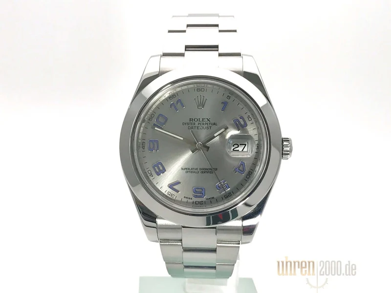 Rolex Datejust II 41 Edelstahl 116300 Rhodium LC100 aus 2015