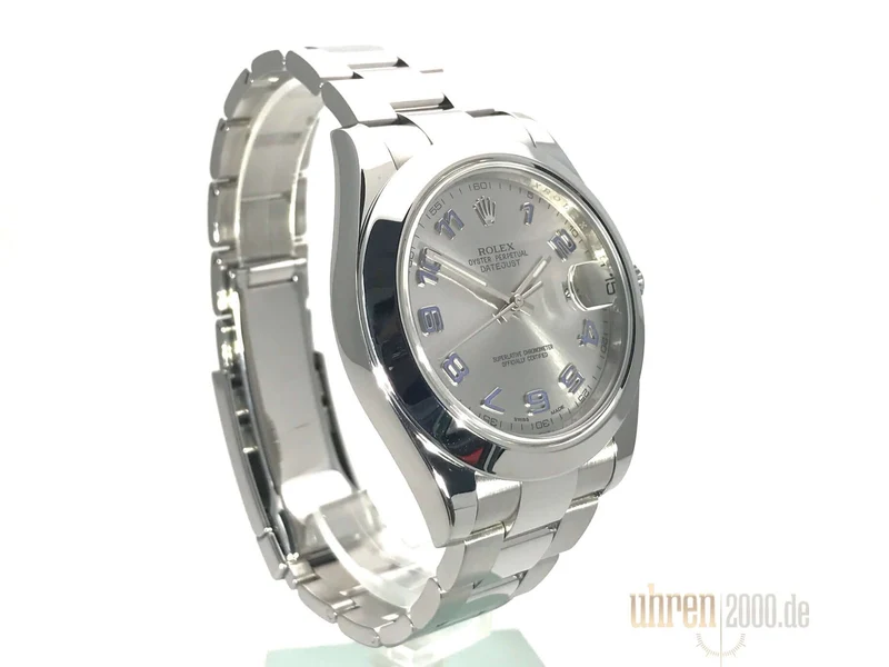 Rolex Datejust II 41 Edelstahl 116300 Rhodium LC100 aus 2015