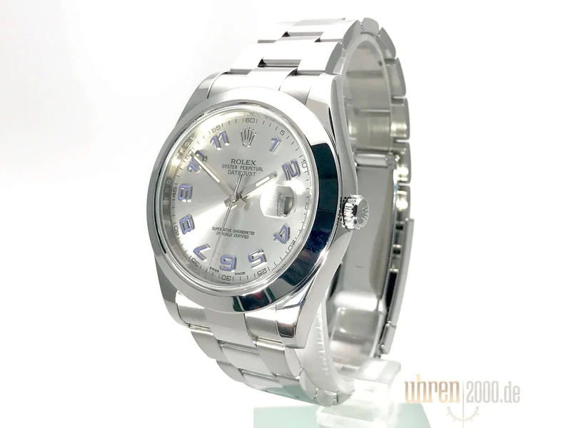 Rolex Datejust II 41 Edelstahl 116300 Rhodium LC100 aus 2015