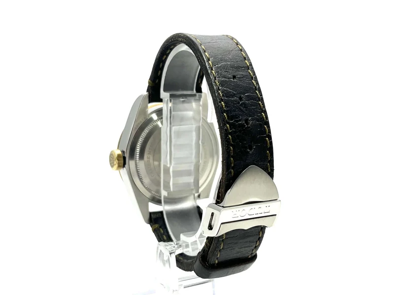 Tudor Heritage Black Bay Steel Gold 79733N Leder aus 2017