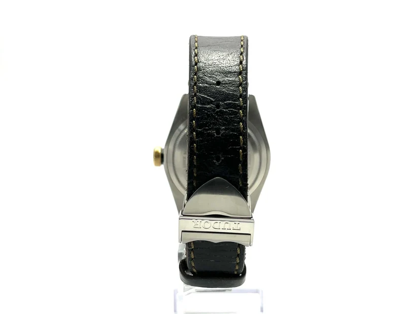 Tudor Heritage Black Bay Steel Gold 79733N Leder aus 2017