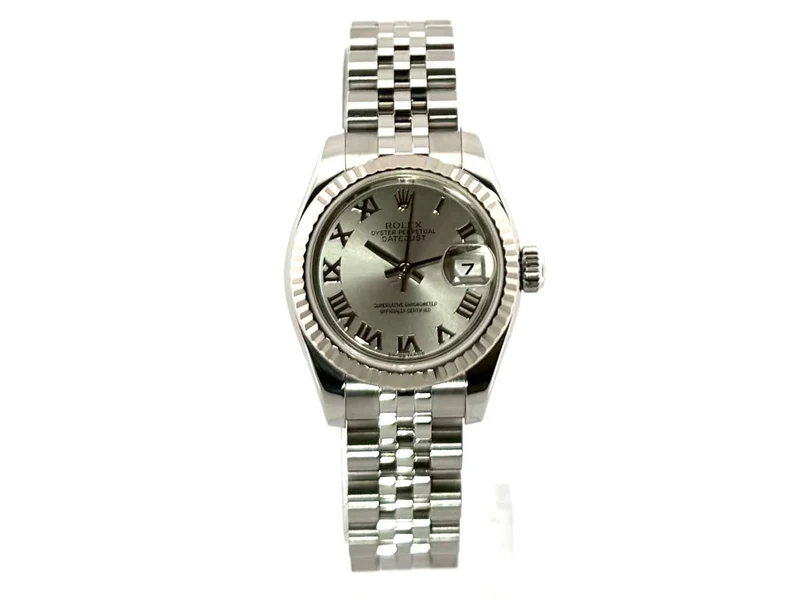 Rolex Datejust 26 Edelstahl Weißgold 179174 Silber Römisch