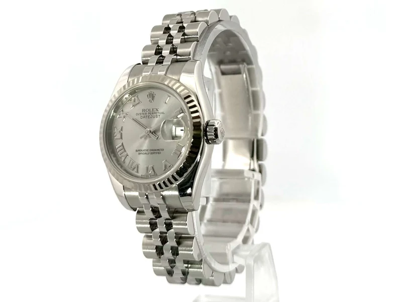 Rolex Datejust 26 Edelstahl Weißgold 179174 Silber Römisch