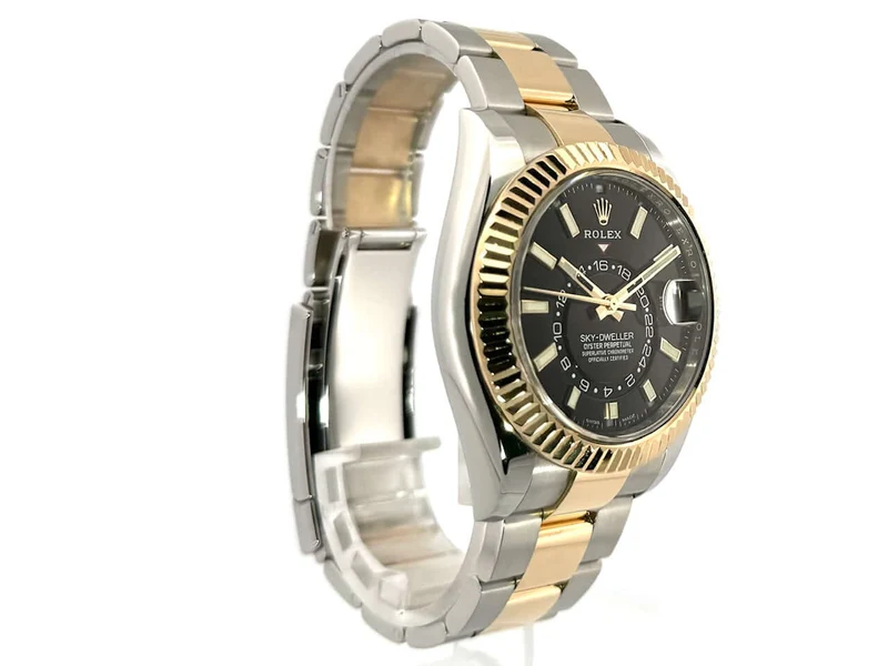 Rolex Sky-Dweller Edelstahl - Gelbgold 326933 Schwarz