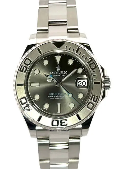 Rolex Yacht-Master 37 Edelstahl Platin 268622 Rhodium