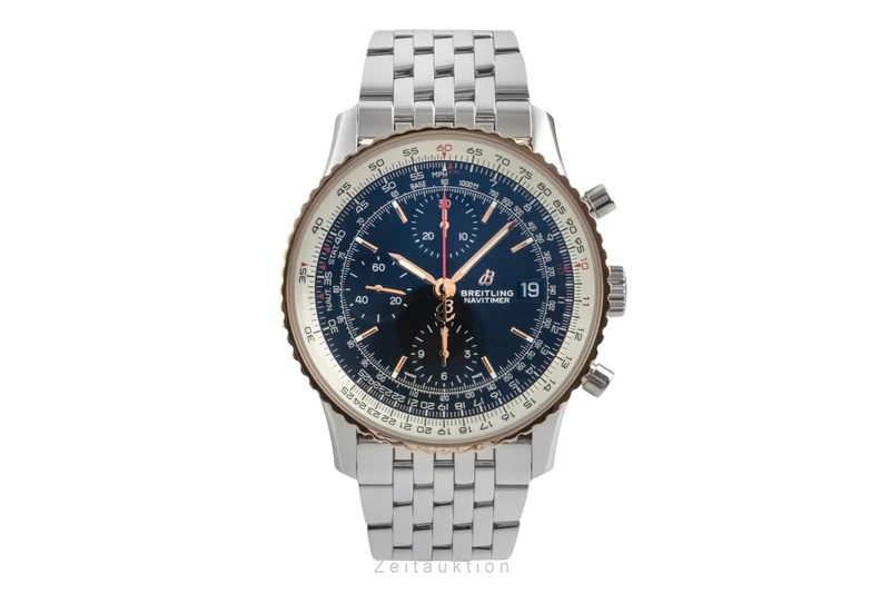Breitling Navitimer 01 chronograph steel / gold automatic men's watch U13324211B1A1 [2603364]