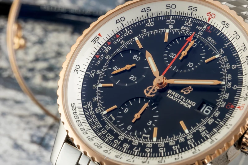 Breitling Navitimer 01 chronograph steel / gold automatic men's watch U13324211B1A1 [2603364]