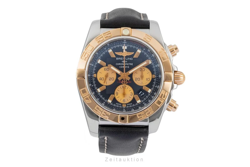 Breitling Chronomat 44 chronograph steel / gold automatic men's watch CB011012/B968 [2603161]