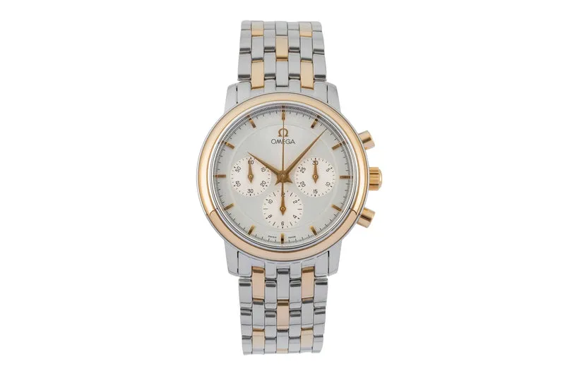 Omega De Ville chronograph steel / gold manual winding unisex 4340.31.00 Vintage [2603554]