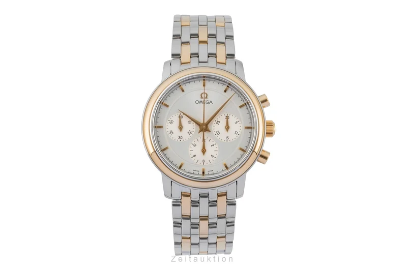 Omega De Ville chronograph steel / gold manual winding unisex 4340.31.00 Vintage [2603554]