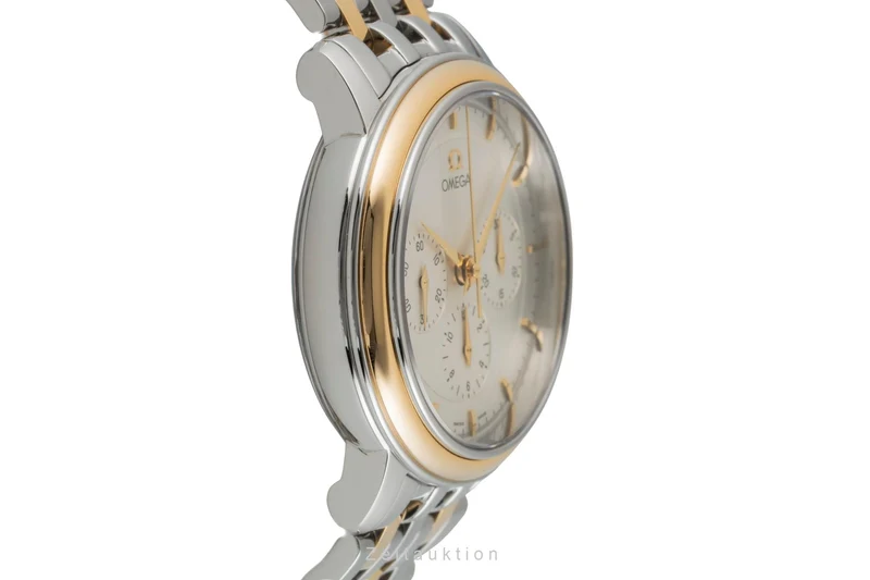 Omega De Ville chronograph steel / gold manual winding unisex 4340.31.00 Vintage [2603554]